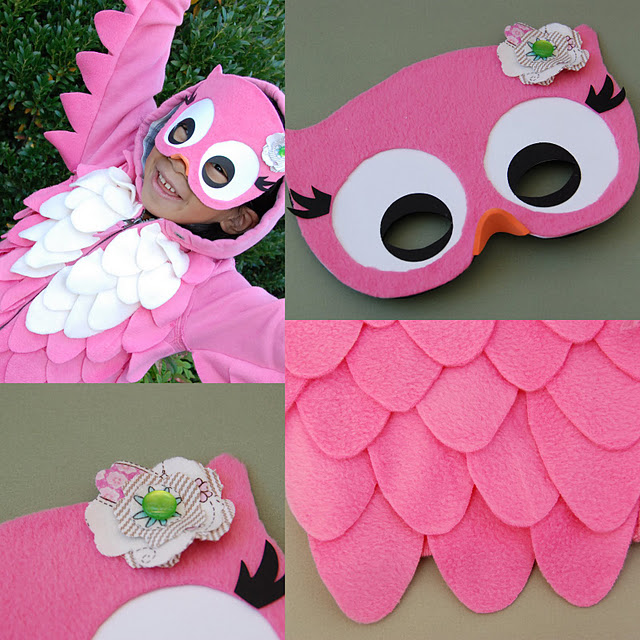 костюм розовой совы