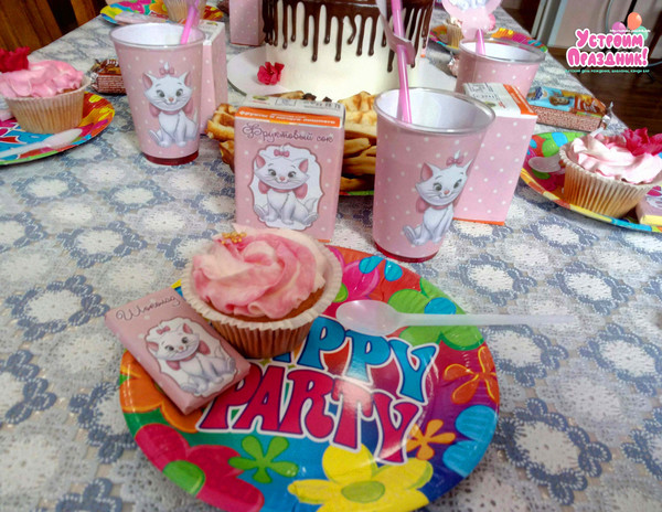 день рождения Кошечка Мари в кафе фотографии со дня рождения