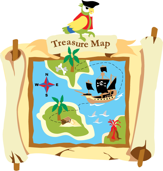 пиратская карта сокровищ