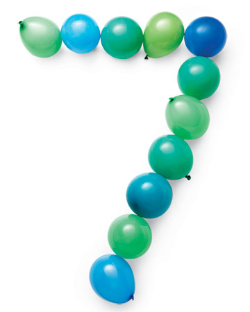 декоративная цифра из воздушных шариков