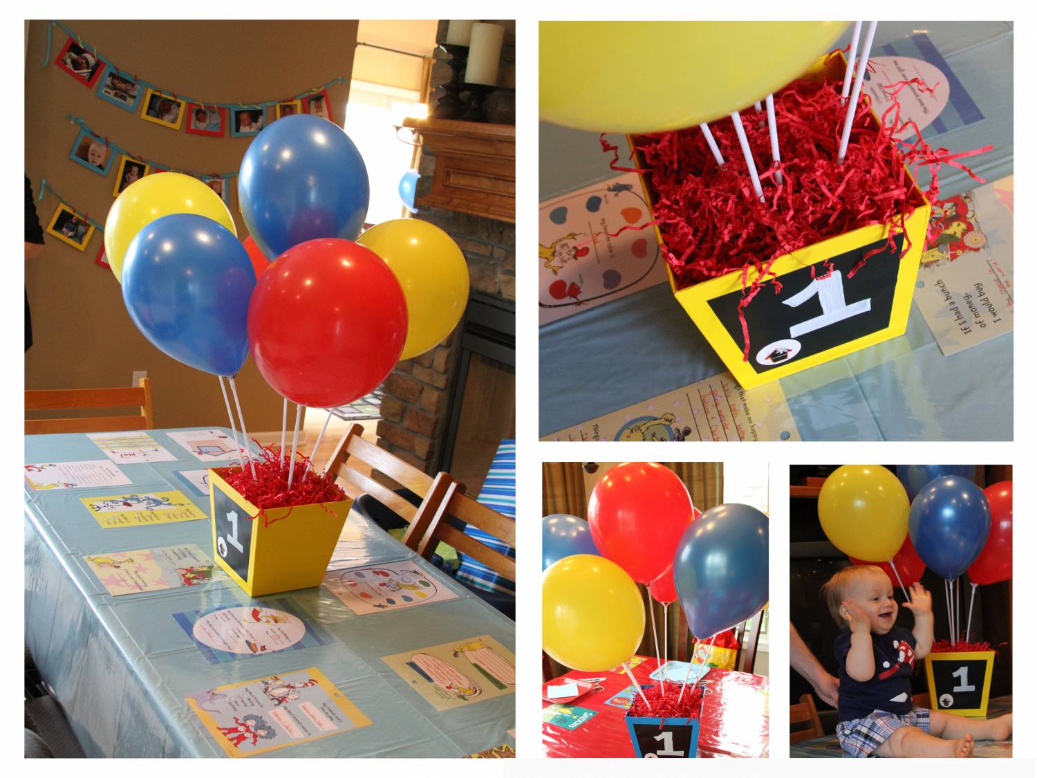 декор из воздушных шариков для стола на день рождения