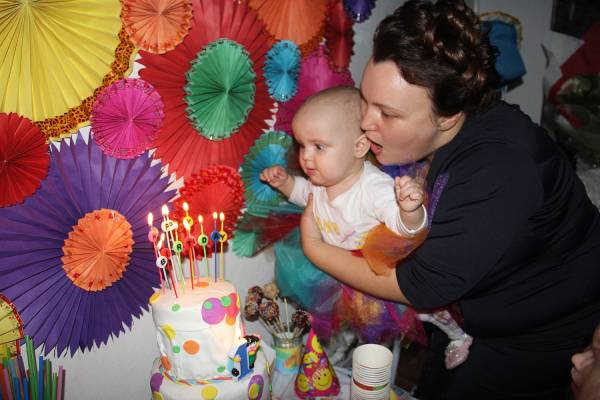 Софии 1 годик день рождения в стиле Радуга